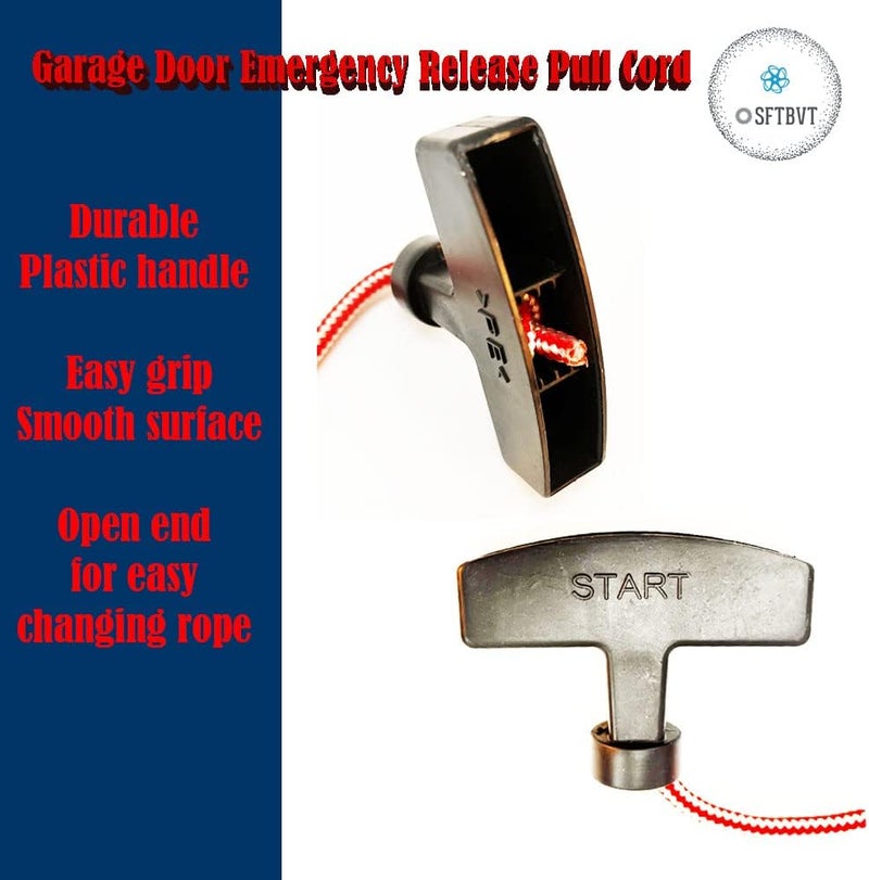 OSFTBVT Garage Door Emergency Release Pull Cord with Handle Garage Opener, Attic Ladder Pull Down Cord - 1pack - Image 5